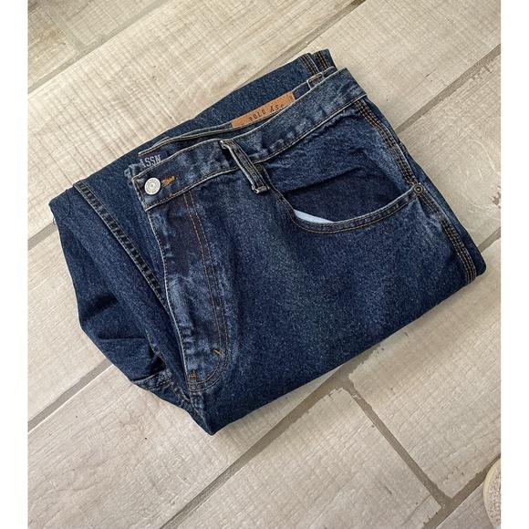 Vintage Polo Jeans Co Denim Carpenter Jeans Sz 40x31.25 (Tagged 40x32 ) FLAG Y2K - Picture 1 of 8
